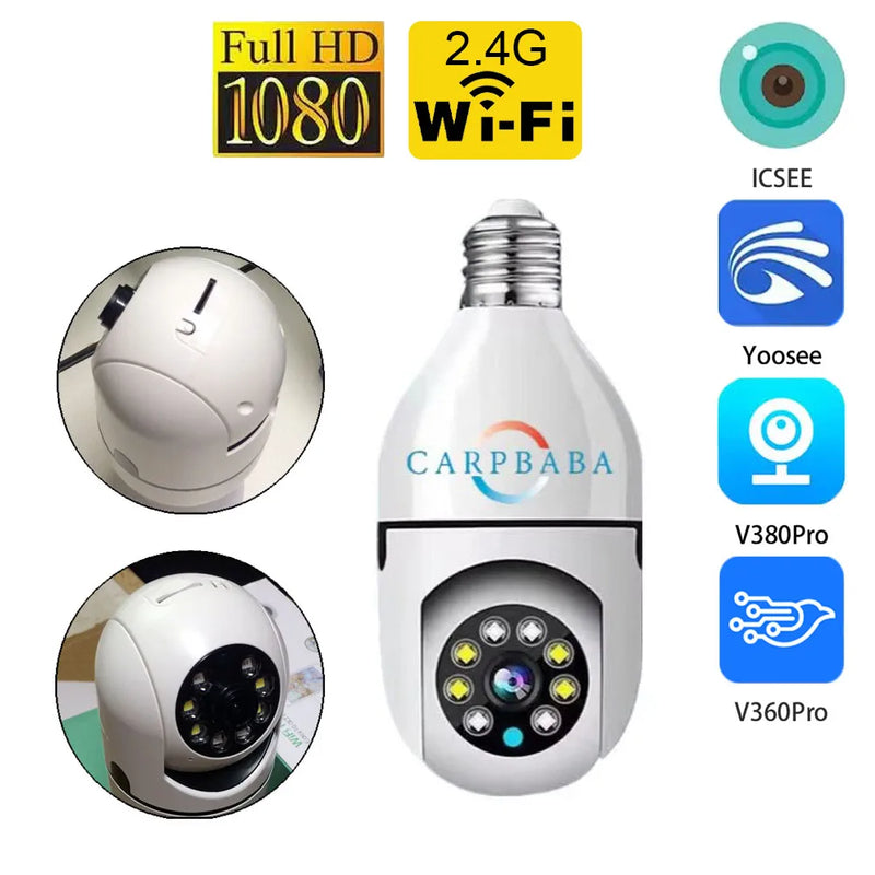 Câmera lâmpada 360° full HD wifi
segurança discreta e inteligente para sua casa