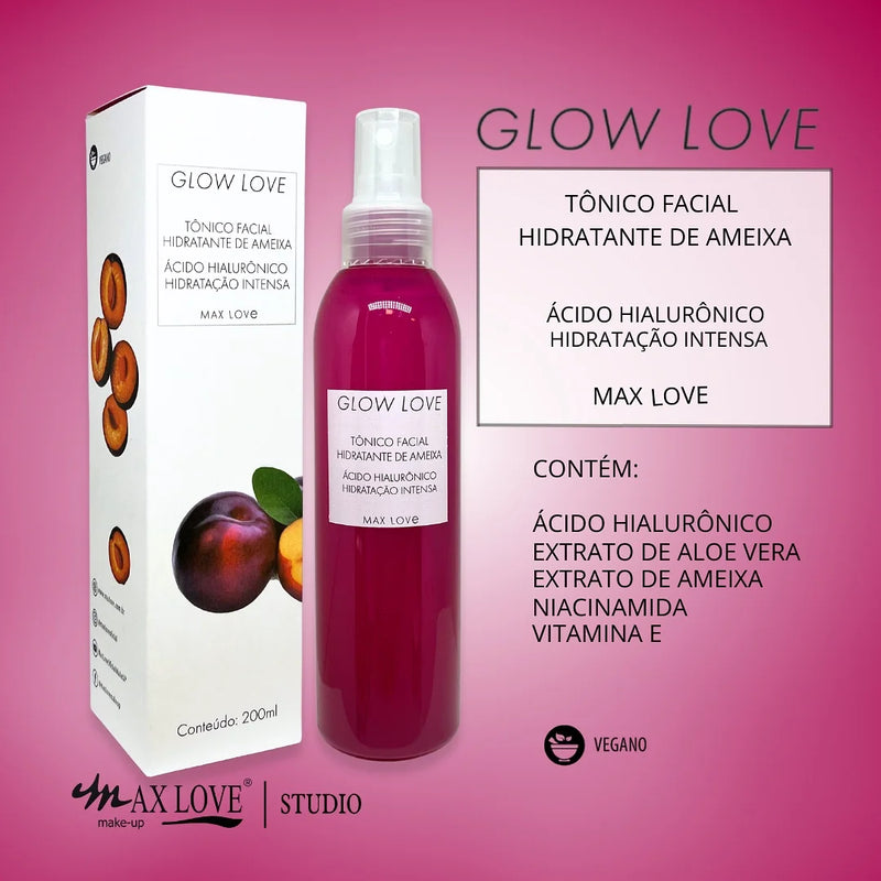 Kit Completo 5 itens Linha Glow Love Ameixa Max Love