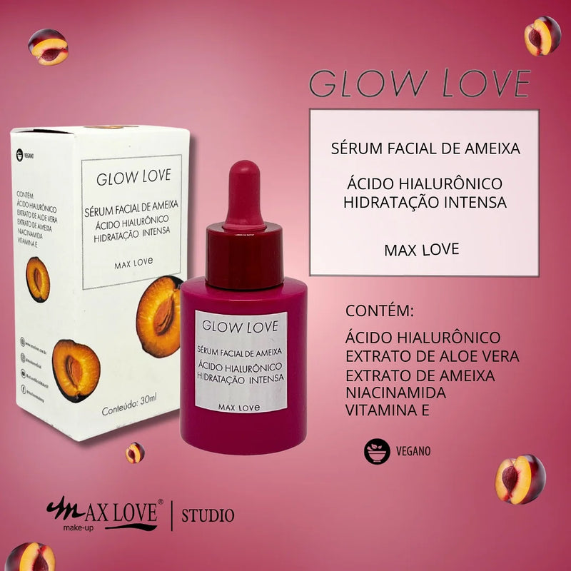 Kit Completo 5 itens Linha Glow Love Ameixa Max Love