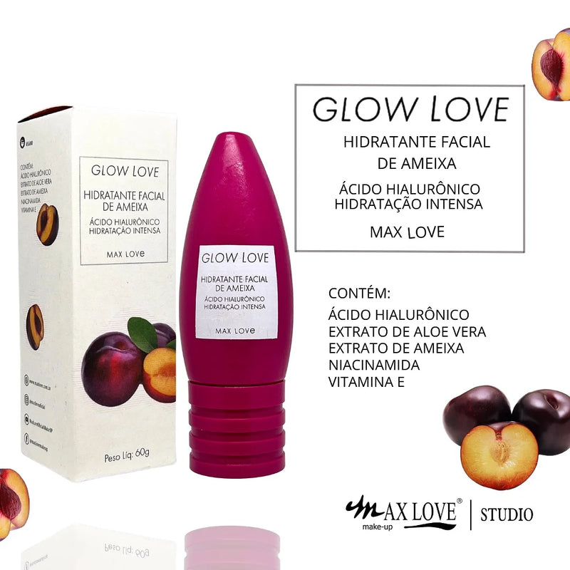 Kit Completo 5 itens Linha Glow Love Ameixa Max Love